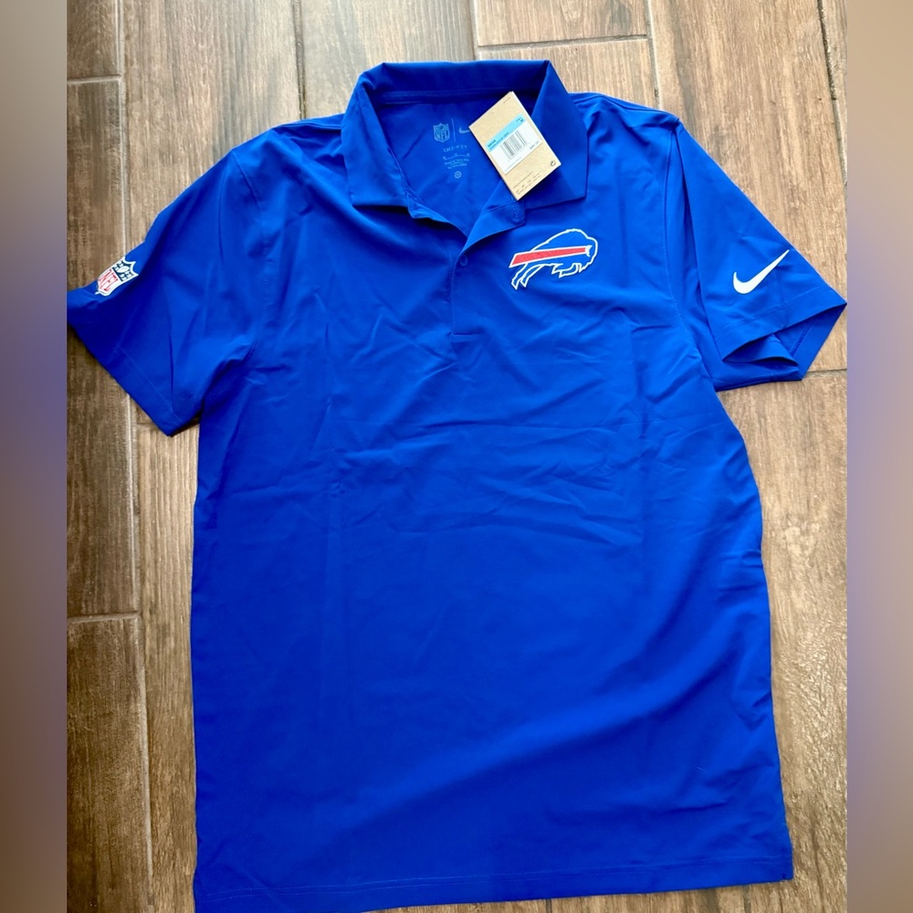 Nike Royal Blue Buffalo Bills NFL Polo Shirt